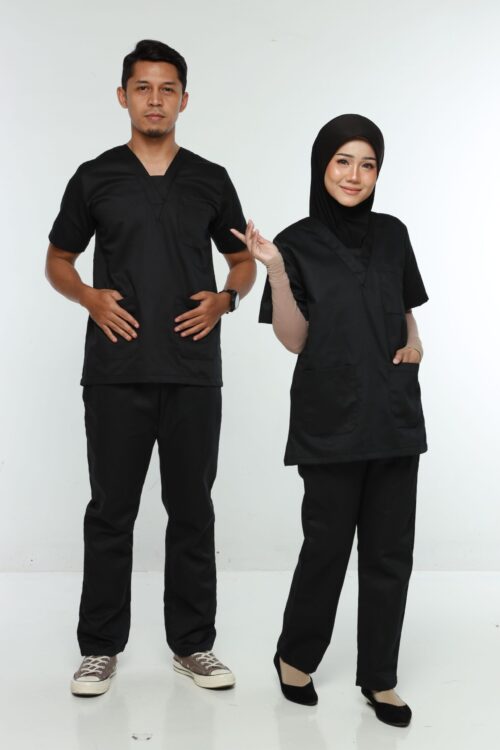 SCRUB SUIT NEW SERIES - BLACK 