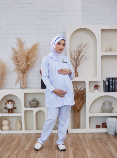 NURSE LONG SLEEVE MATERNITY TOP - (BAJU SAHAJA)