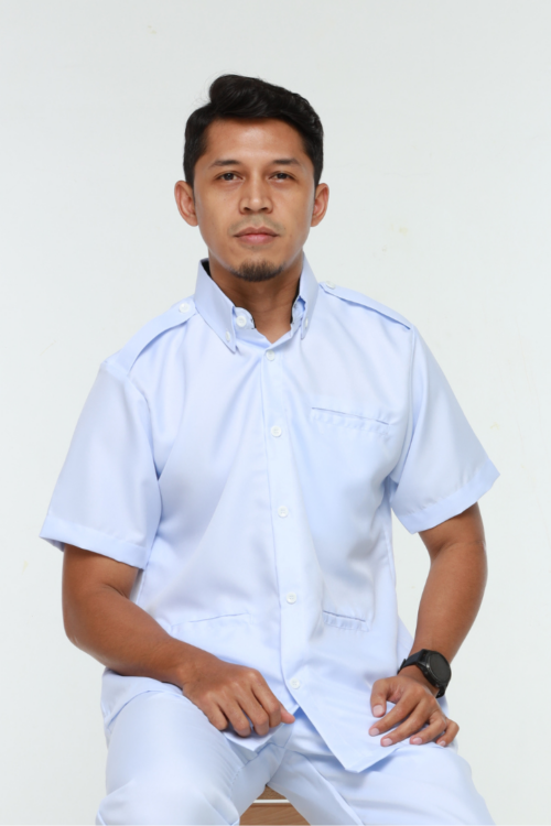 PEMBANTU PERAWATAN KESIHATAN MALE TOP - (BAJU SAHAJA)