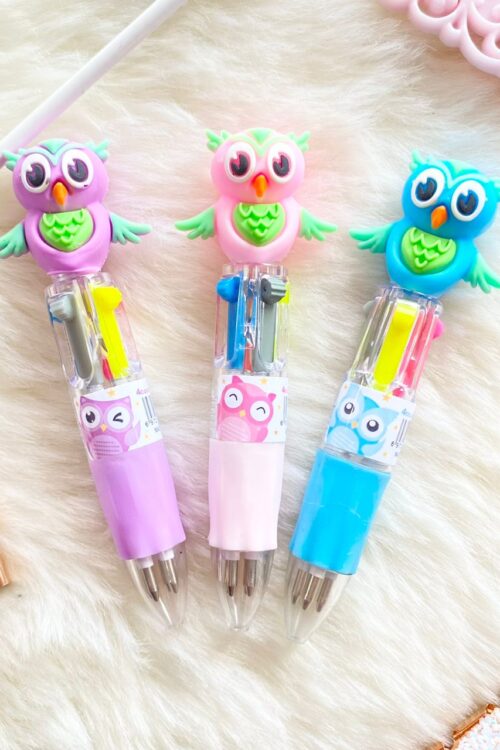 PEN 4 COLOURS - MINI OWL