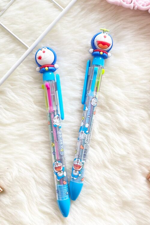 PEN 4 COLOURS - MEDIUM DORAEMON