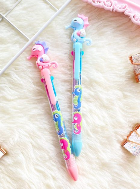 PEN 4 COLOURS - SEAHORSE