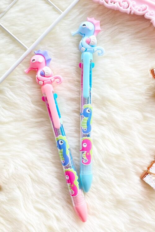 PEN 4 COLOURS - SEAHORSE