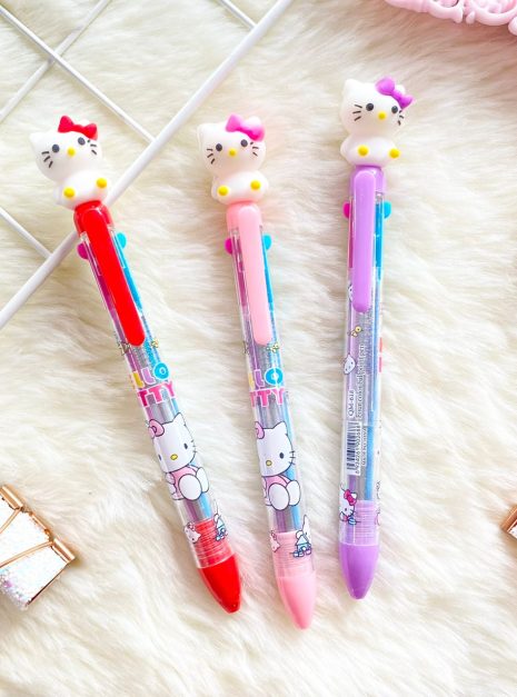 PEN 4 COLOURS - MEDIUM HELLO KITTY