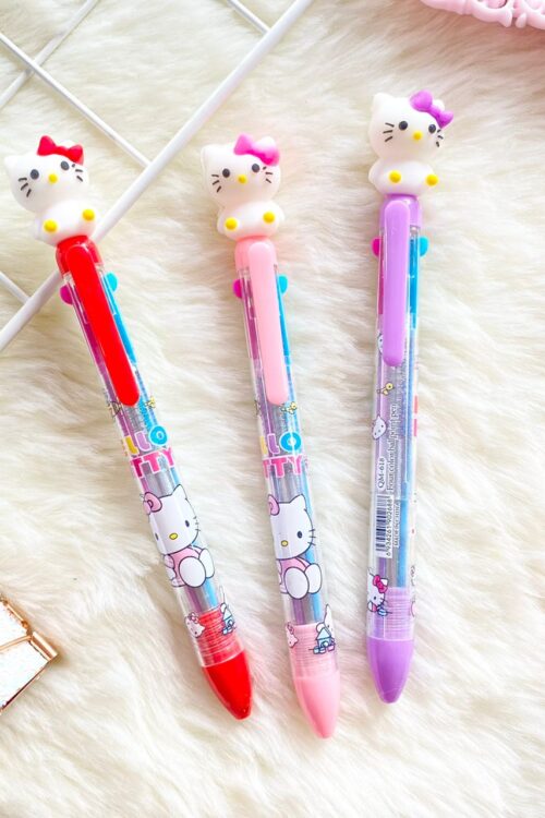 PEN 4 COLOURS - MEDIUM HELLO KITTY
