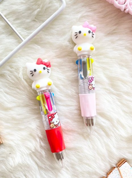 PEN 4 COLOURS - MINI HELLO KITTY 