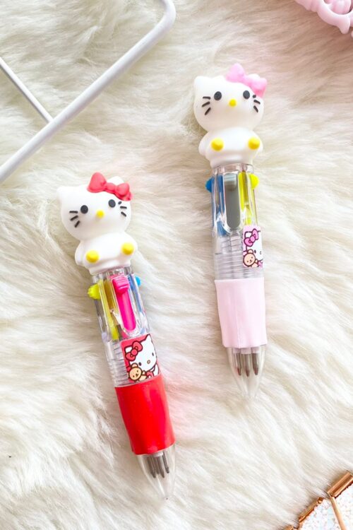 PEN 4 COLOURS - MINI HELLO KITTY