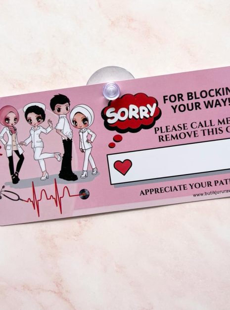 Blocking Car Signage - Pink