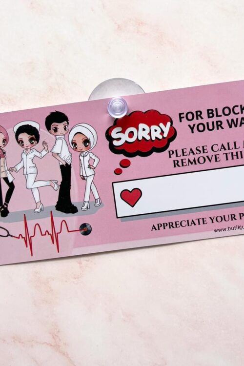 Blocking Car Signage - Pink