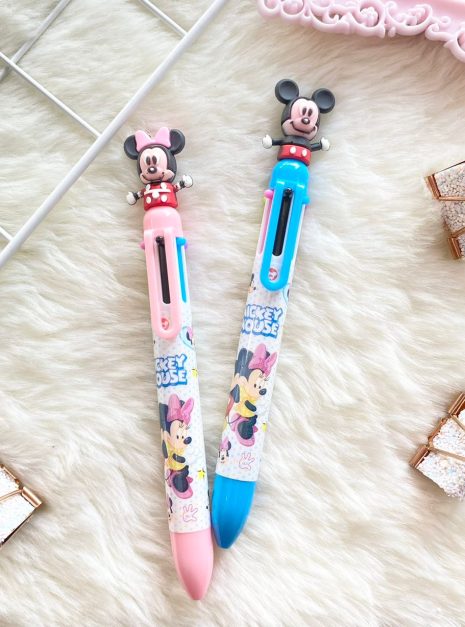 PEN 4 COLOURS - MEDIUM MICKEY & MINNIE