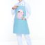 APRON BJ - BORN TO BE A NURSE LIGHT BLUE