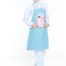 APRON BJ - BORN TO BE A NURSE LIGHT BLUE