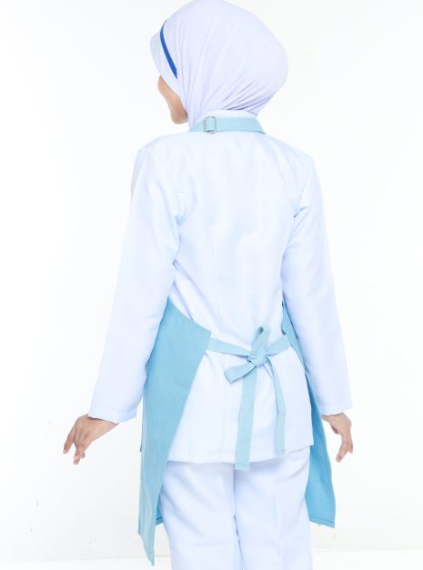 APRON BJ - BORN TO BE A NURSE LIGHT BLUE