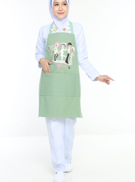 APRON BJ - NEVER FORGET YOU GREEN