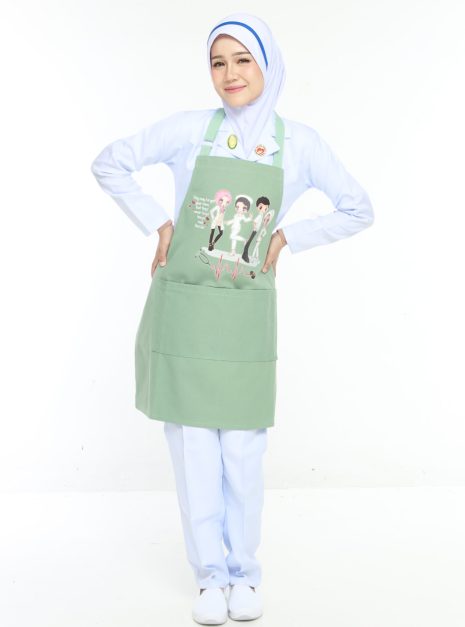 APRON BJ - NEVER FORGET YOU GREEN