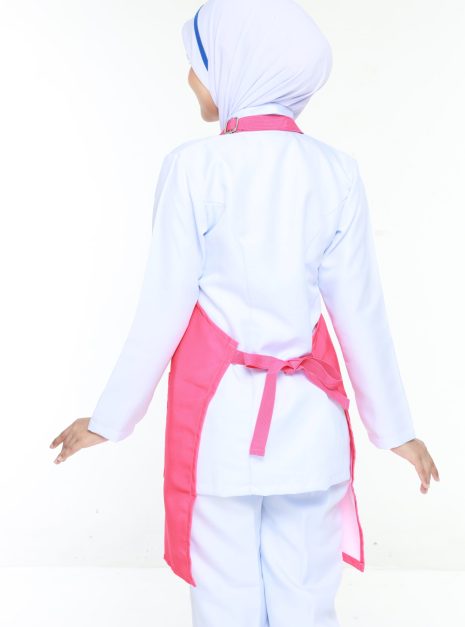 APRON BUTIK JURURAWAT -  HOT PINK