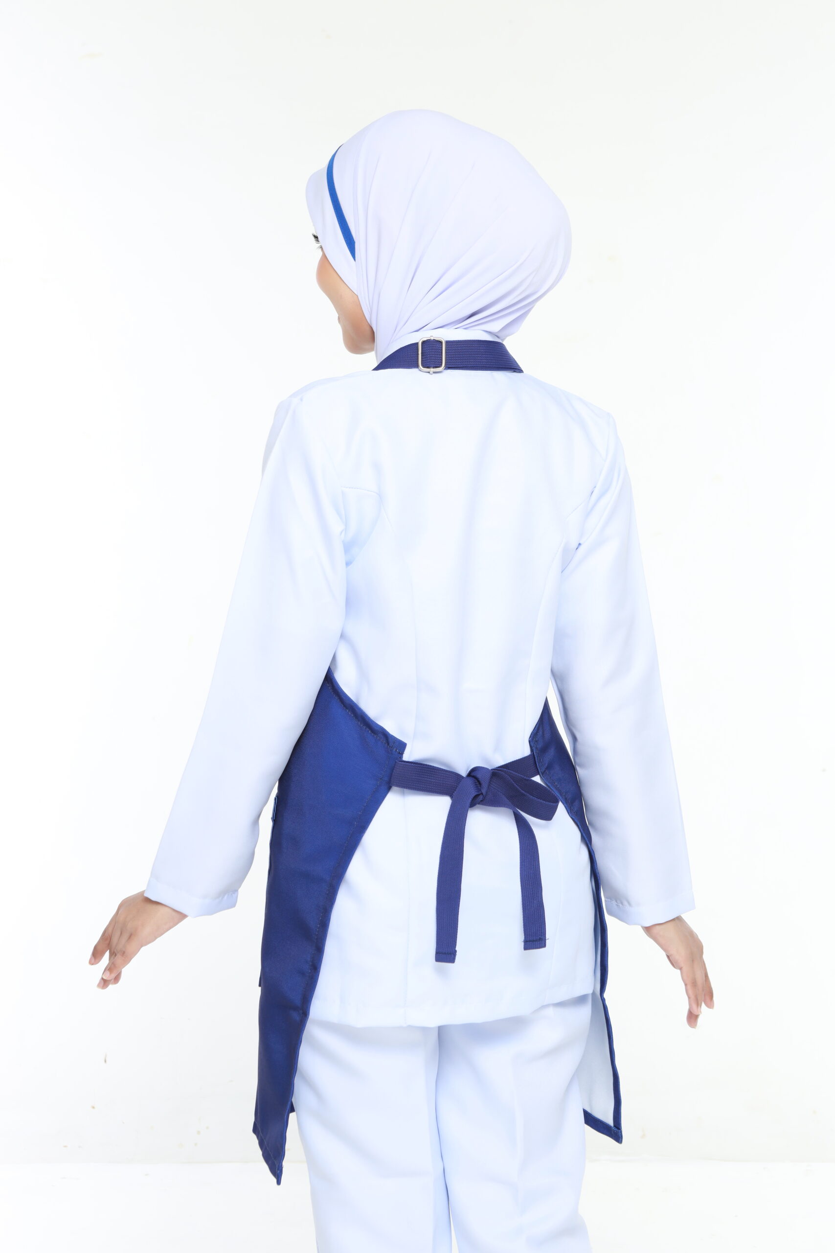 APRON BUTIK JURURAWAT - BLUE