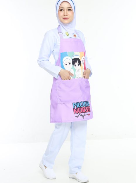APRON BUTIK JURURAWAT - PURPLE