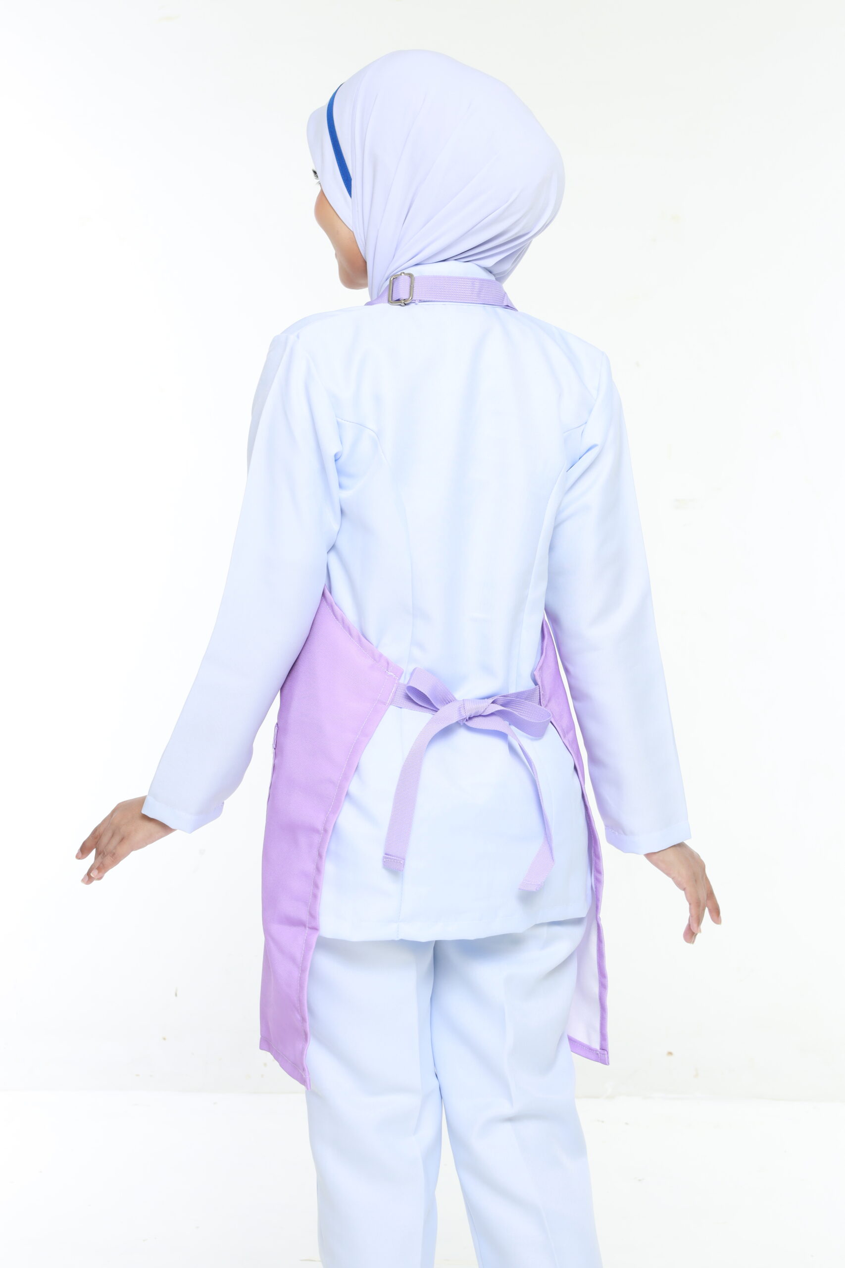 APRON BUTIK JURURAWAT - PURPLE