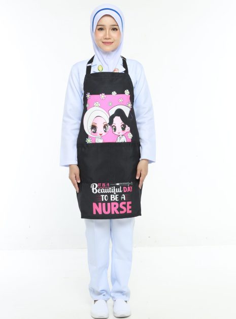 APRON BUTIK JURURAWAT - BLACK 