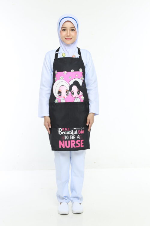 APRON BUTIK JURURAWAT - BLACK