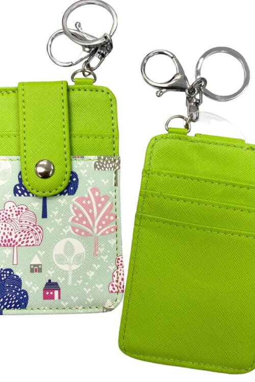 Printed Card Holder Vertical - Colourful Tree