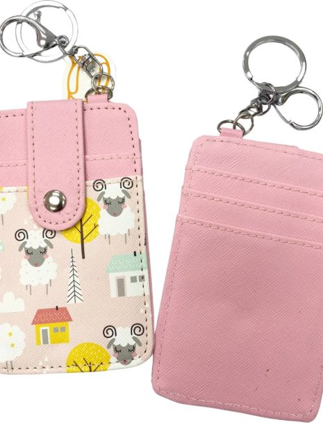 Printed Card Holder Vertical - Cute Sheep