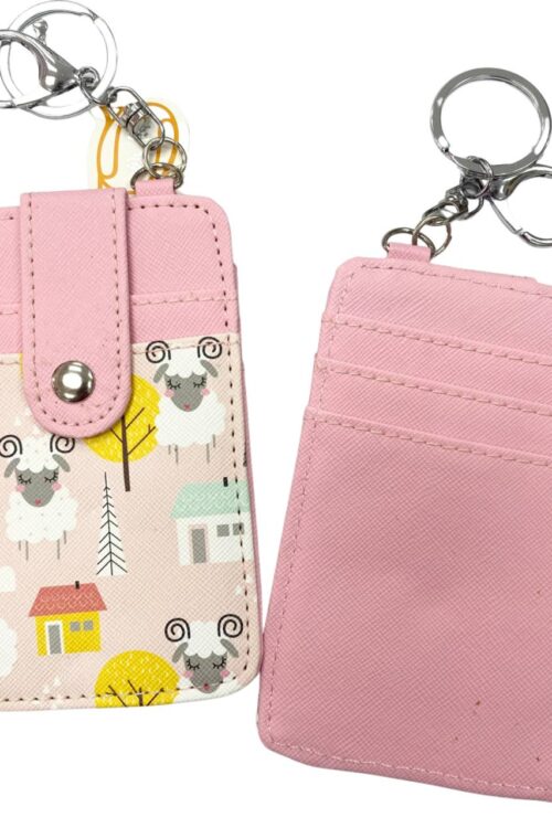 Printed Card Holder Vertical - Cute Sheep