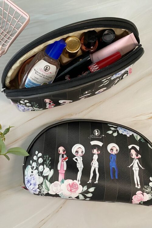 BUTIK Jururawat Cosmetic Pouch Bag - Black