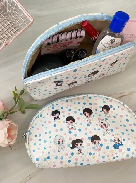 BUTIK Jururawat Cosmetic Pouch Bag - White