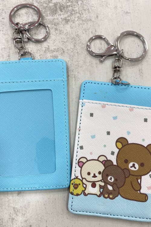 Card Holder White Blue - Bear and Friends
