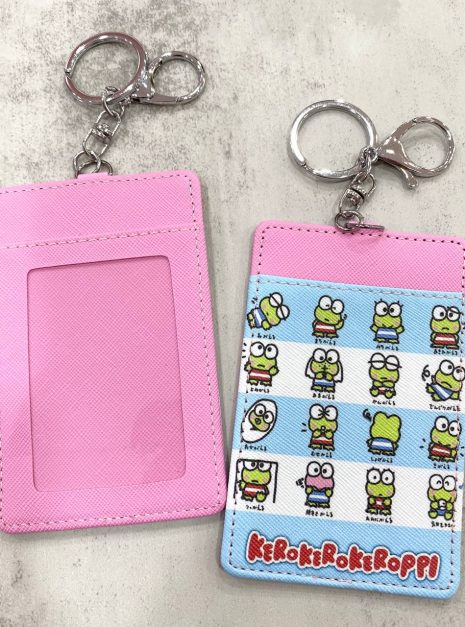 Card Holder Blue Pink - Frog and Friends