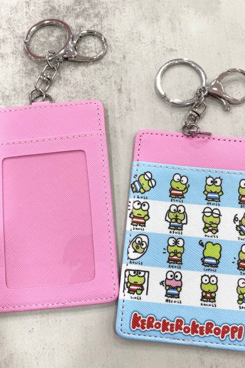 Card Holder Blue Pink - Frog and Friends