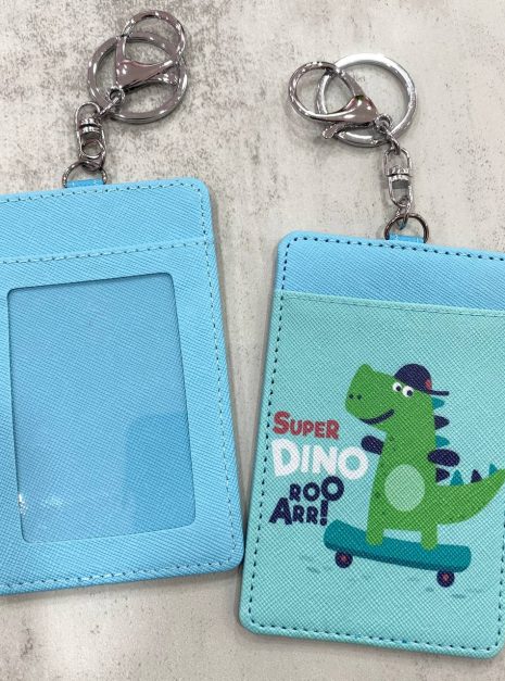 Card Holder Light Blue - Super Dino