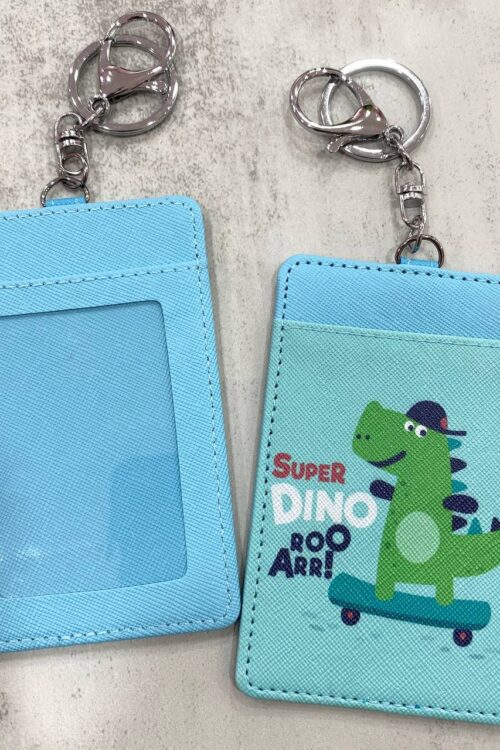 Card Holder Light Blue - Super Dino