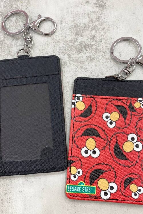 Card Holder Red Black - Sesame Stre