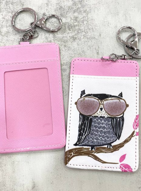 Card Holder Light Pink - Sungglasses Owl