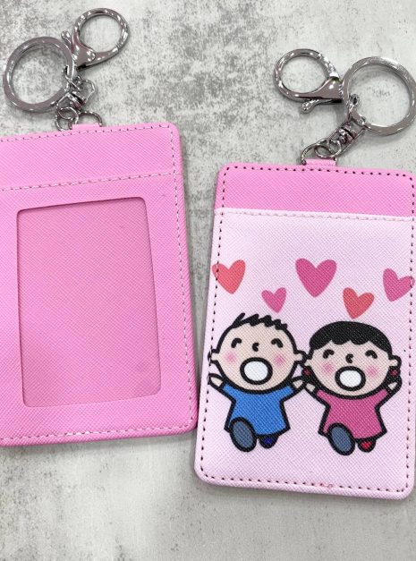 Card Holder Light Pink - Sweet Couple