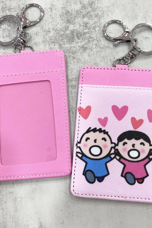 Card Holder Light Pink - Sweet Couple