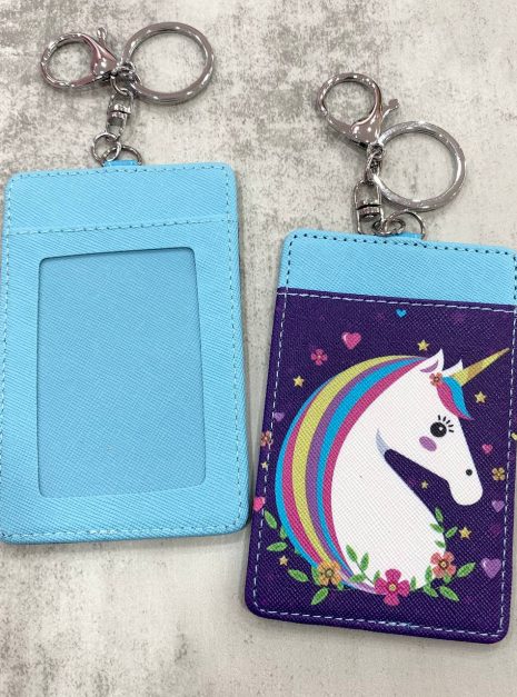 Card Holder Purple Blue - Unicorn