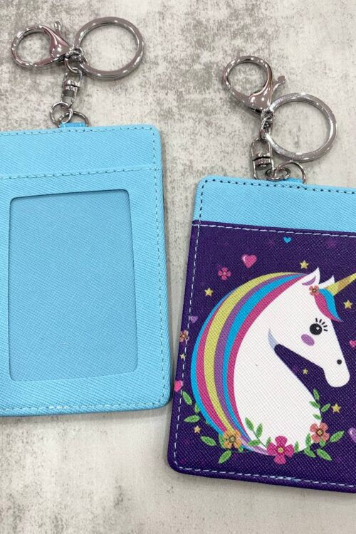 Card Holder Purple Blue - Unicorn