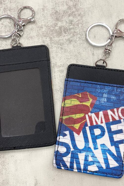 Card Holder Black - Im Not Superman
