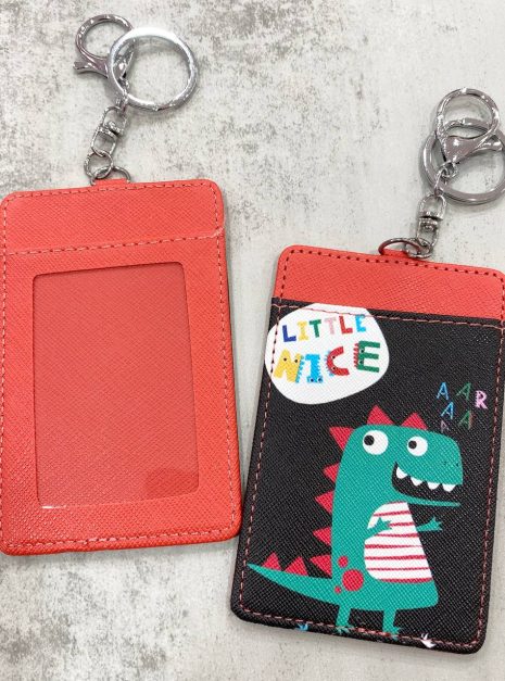 Card Holder Black Red - Little Nice