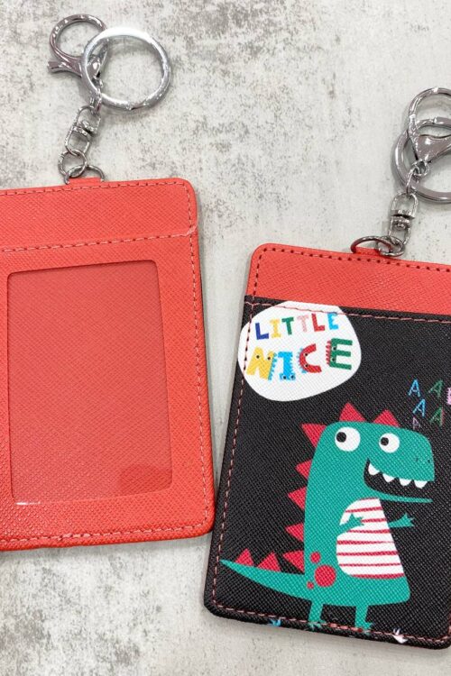 Card Holder Black Red - Little Nice
