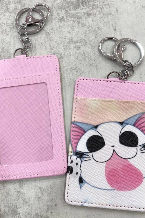 Card Holder Light Pink - Tongue Cat