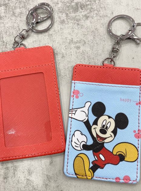 Card Holder Red - Happy Mickey Mouse
