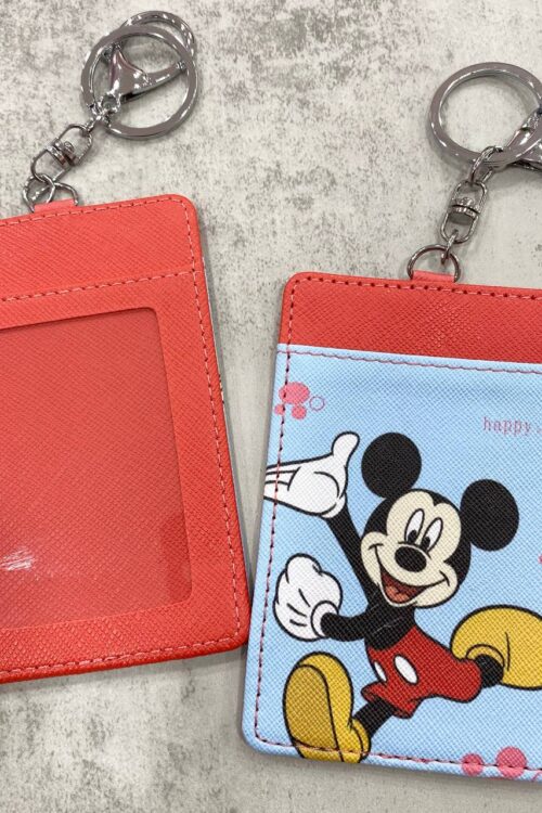 Card Holder Red - Happy Mickey Mouse