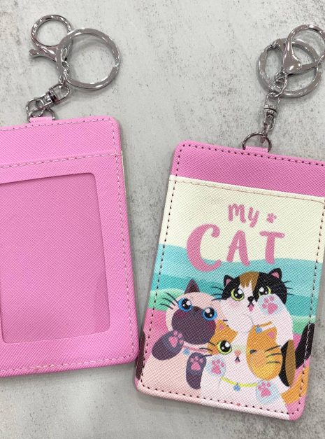 Card Holder Light Pink - My Cat