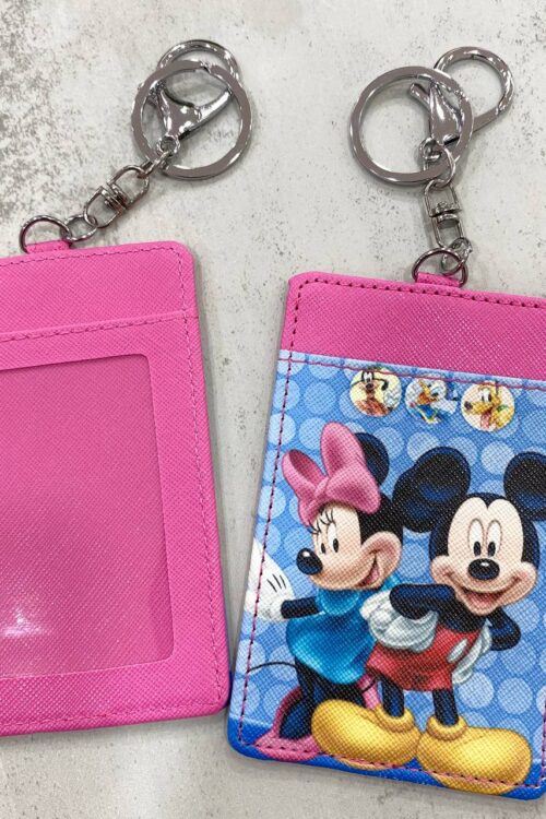 Card Holder Blue Pink - Mickey&Minnie