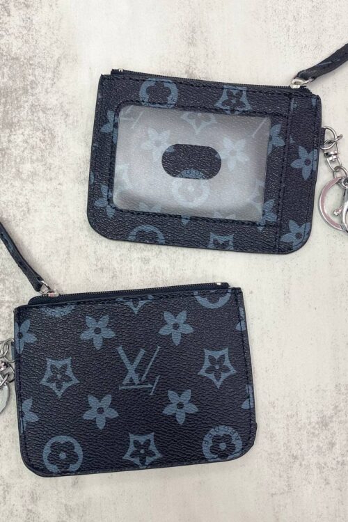 Card Holder Horizontal - Black Grey LV